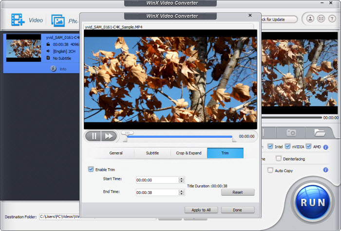 Split MOV File