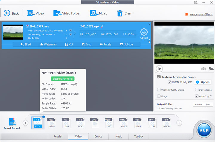 VideoProc Converter AI - Video Converter