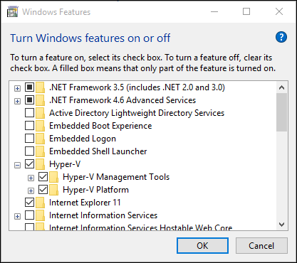 Enable Hyper-V