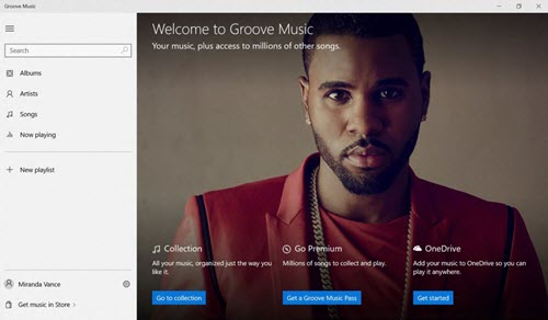 Windows 10 Music Streaming App