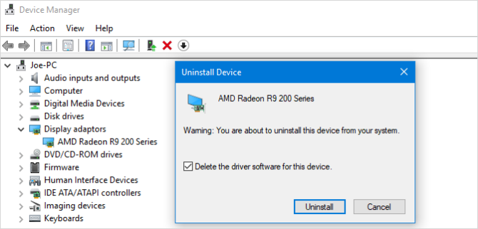fix display driver issue after update to windows 10