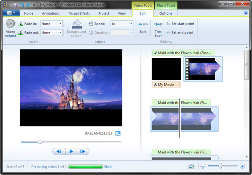 how to crop a video windows movie maker