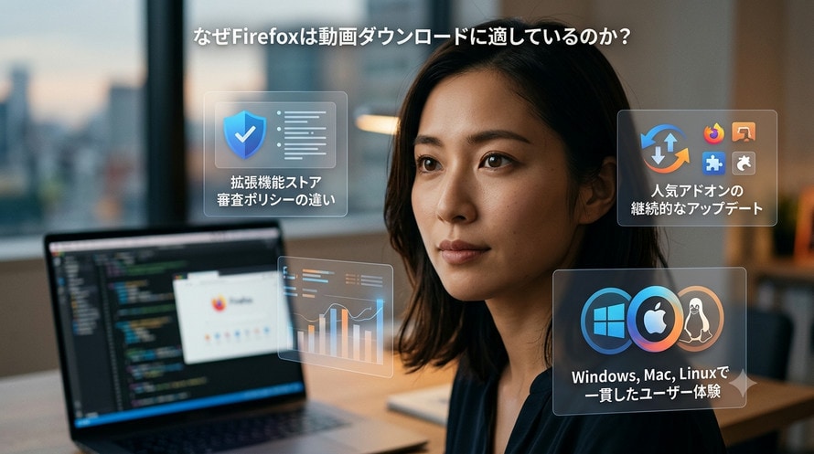 Firefoxで動画をダウンロードするメリット