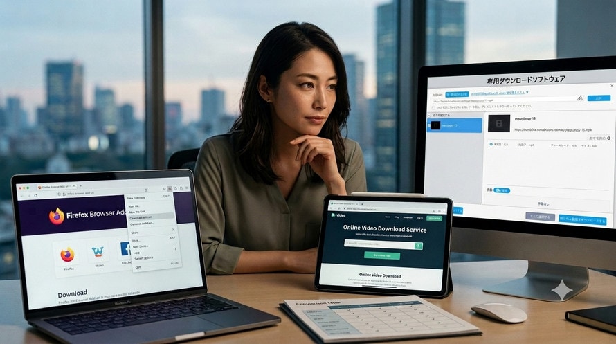 Firefox動画ダウンロード方法