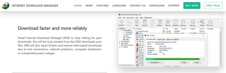 Firefox動画ダウンロード方法:Internet Download Manager(IDM)