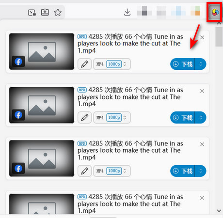 Video DownloadHelper�FFirefox����_�E�����[�h�菇2-3