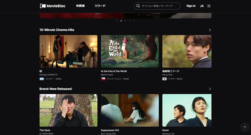 �����f��T�C�g�FMovieBloc