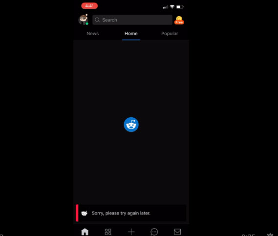 Reddit app loading slow/stuck