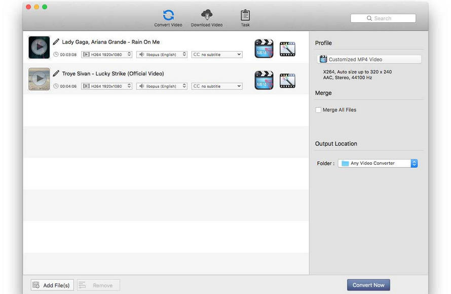 MP4�ϊ������\�t�g��������Mac��3�FAny Video Converter �t���[ Mac��