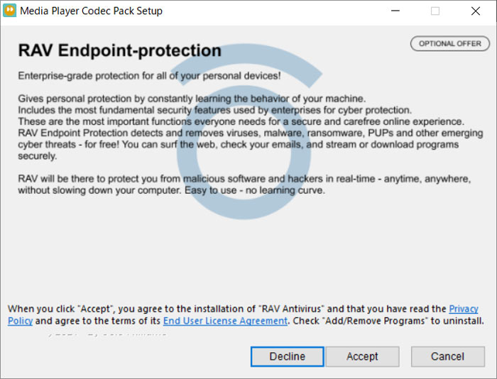 Media Player Codec Packを安全にインストール