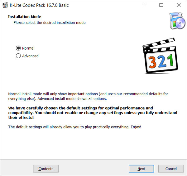 K-Lite Codec Packを安全にインストール