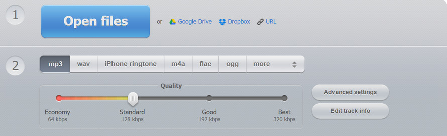 �I�����C���R���o�[�^�[�����FOnline Audio Converter