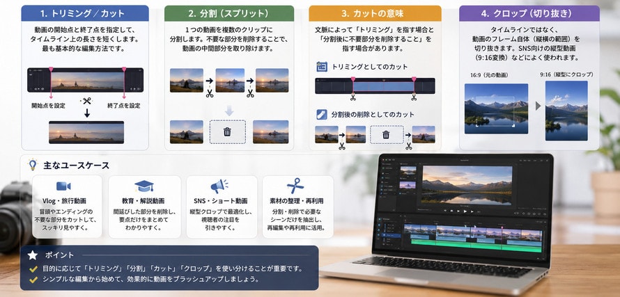 動画トリミング(切り取り)とは
