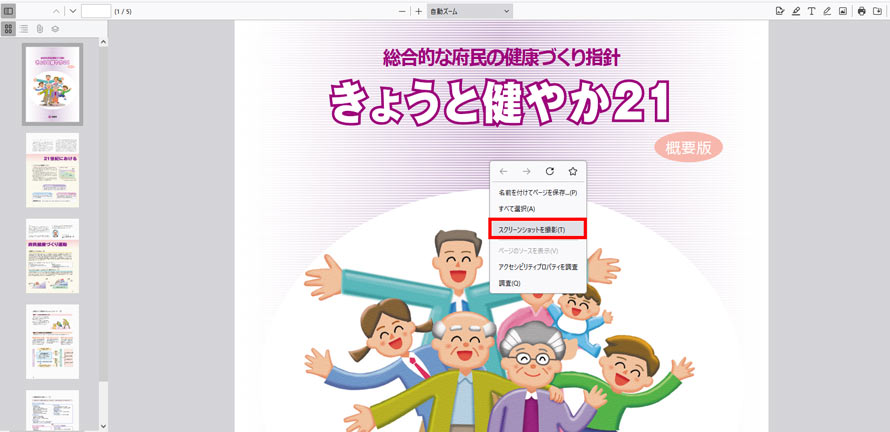 Windows��PDF��ʂ��X�N���[���V���b�g����JPEG�ɕۑ�����