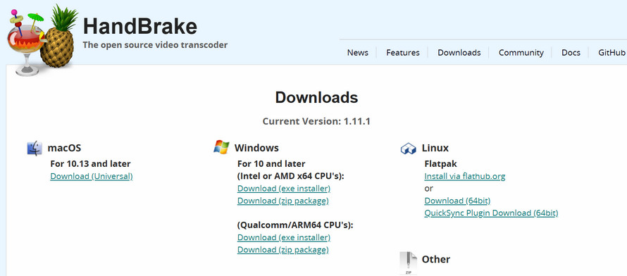 ���S�Ȗ�������ϊ��\�t�g�FHandBrake