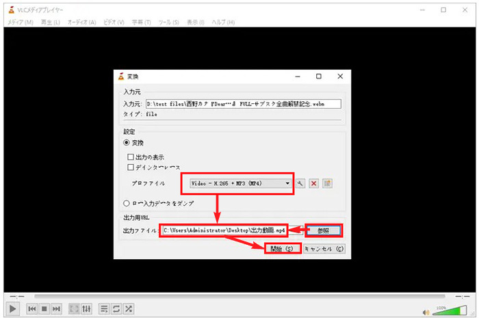 VLC media player`WebM MP4ϊ