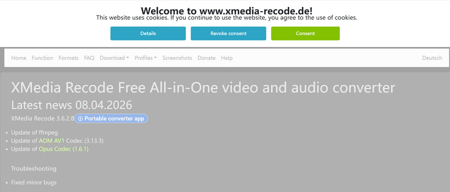 MP4�ϊ������\�t�g��������Windows��4�FXMedia Recode