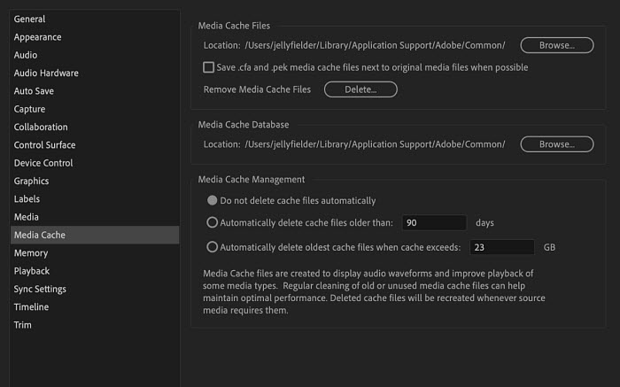 Premiere Pro no audio importing