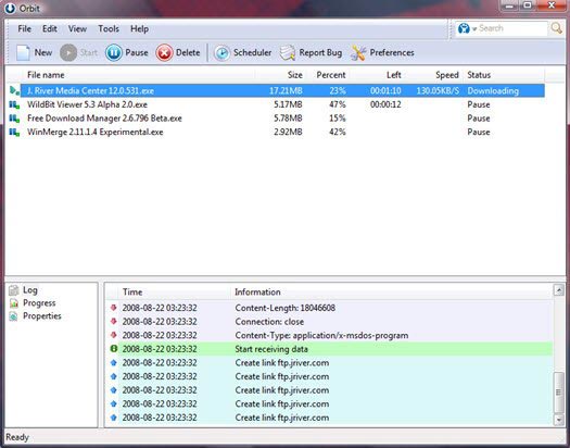 動画ダウンロードソフト:Orbit downloader